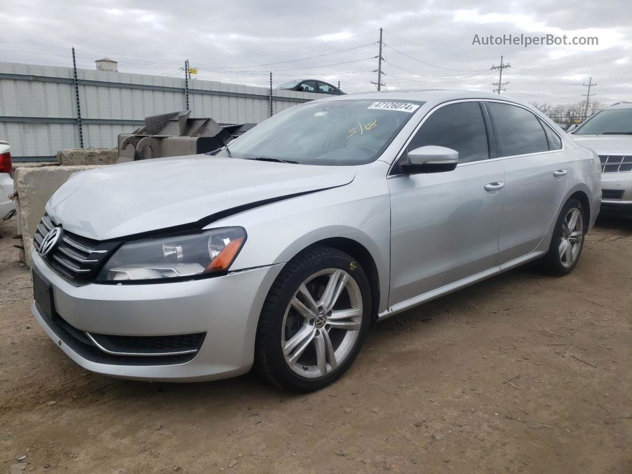 2015 Volkswagen Passat Se Silver vin: 1VWBV7A33FC085867