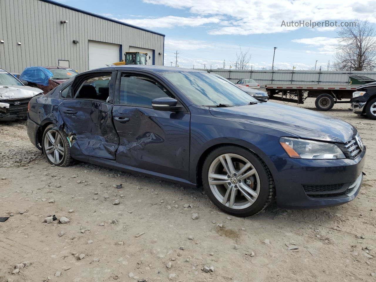 2015 Volkswagen Passat Se Blue vin: 1VWBV7A34FC045295