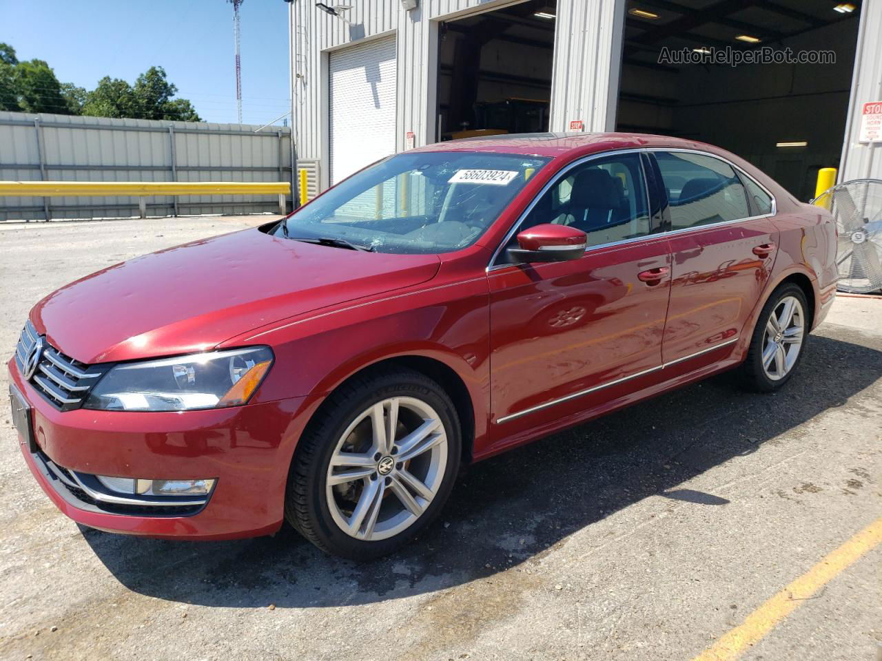 2015 Volkswagen Passat Se Red vin: 1VWBV7A34FC057558