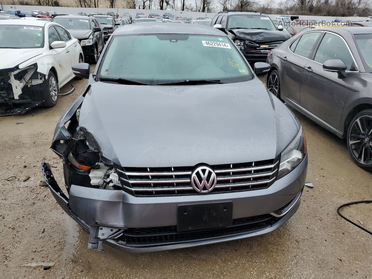 2015 Volkswagen Passat Se Gray vin: 1VWBV7A34FC079253