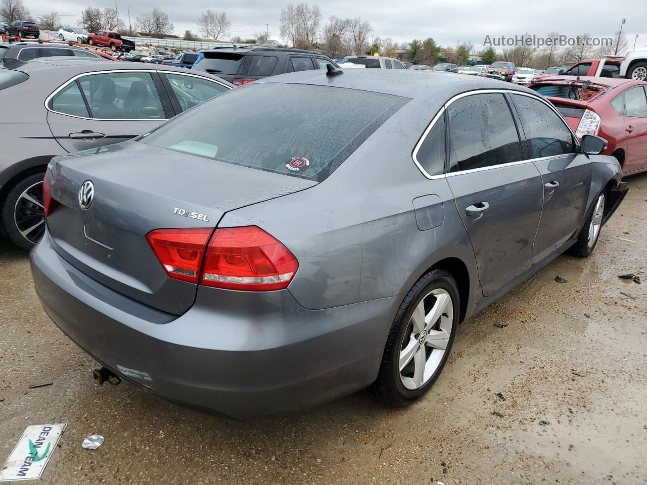 2015 Volkswagen Passat Se Gray vin: 1VWBV7A34FC079253