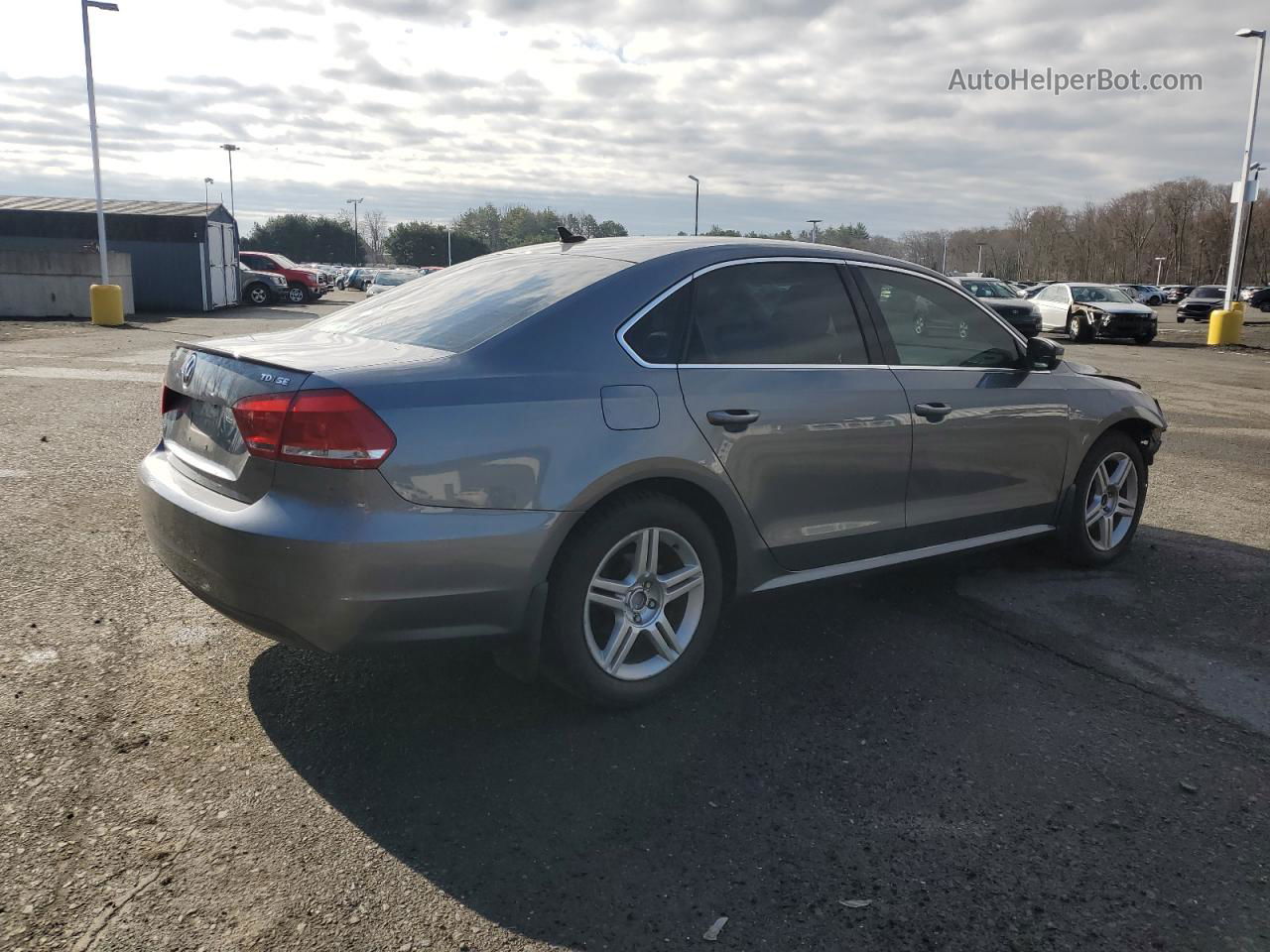 2015 Volkswagen Passat Se Gray vin: 1VWBV7A34FC084985