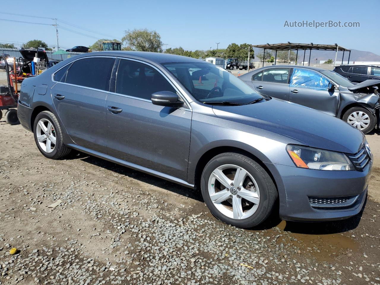 2015 Volkswagen Passat Se Gray vin: 1VWBV7A34FC095436