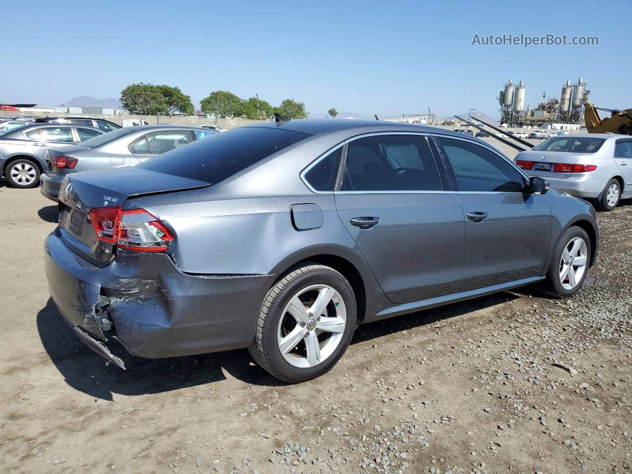 2015 Volkswagen Passat Se Gray vin: 1VWBV7A34FC095436