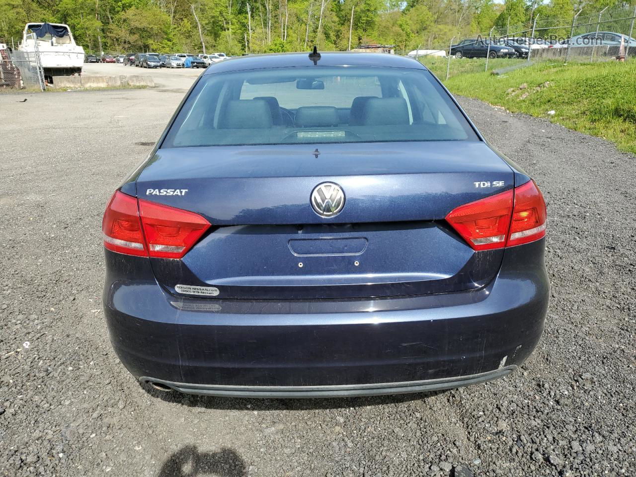 2015 Volkswagen Passat Se Blue vin: 1VWBV7A35FC030370