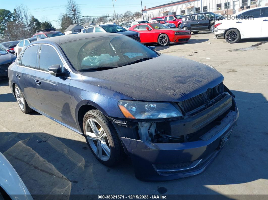 2015 Volkswagen Passat 2.0l Tdi Se Синий vin: 1VWBV7A35FC092884