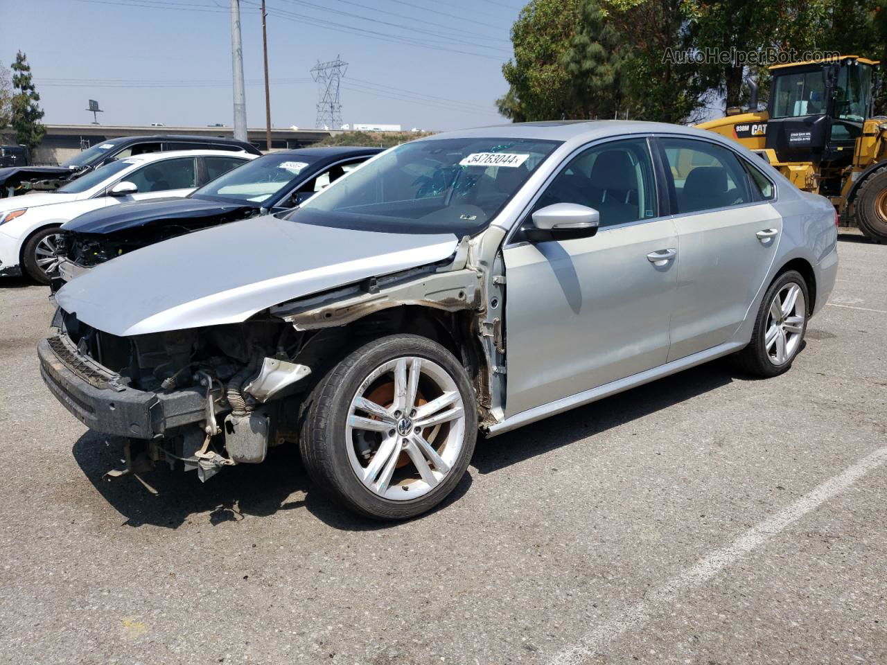 2015 Volkswagen Passat Se Silver vin: 1VWBV7A36FC050370