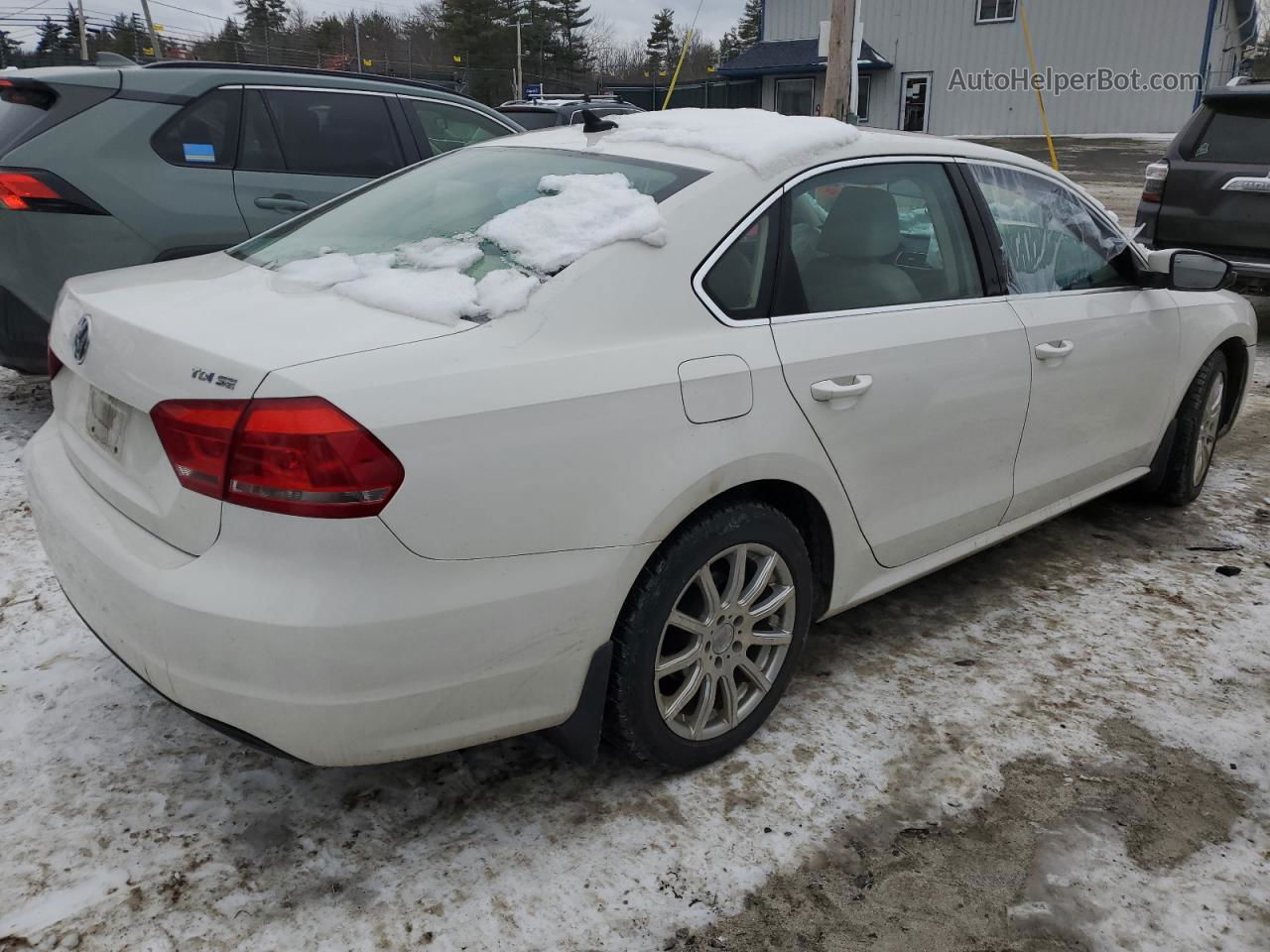 2015 Volkswagen Passat Se White vin: 1VWBV7A36FC070862