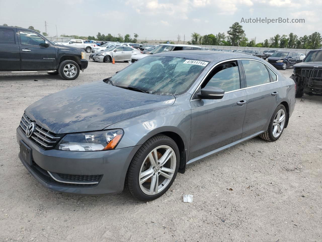 2015 Volkswagen Passat Se Gray vin: 1VWBV7A36FC073311