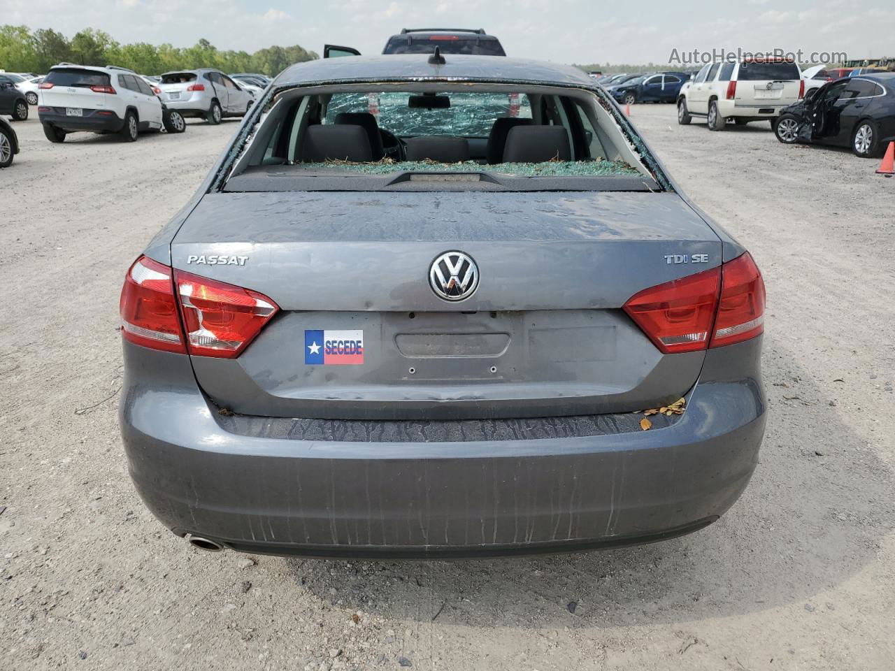 2015 Volkswagen Passat Se Серый vin: 1VWBV7A36FC073311