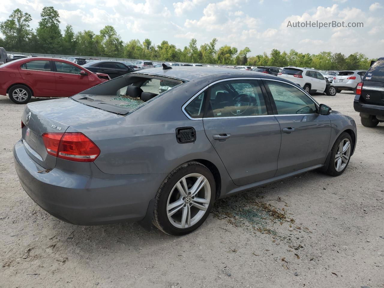 2015 Volkswagen Passat Se Gray vin: 1VWBV7A36FC073311