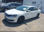 2015 Volkswagen Passat 2.0l Tdi Se White vin: 1VWBV7A37FC082924