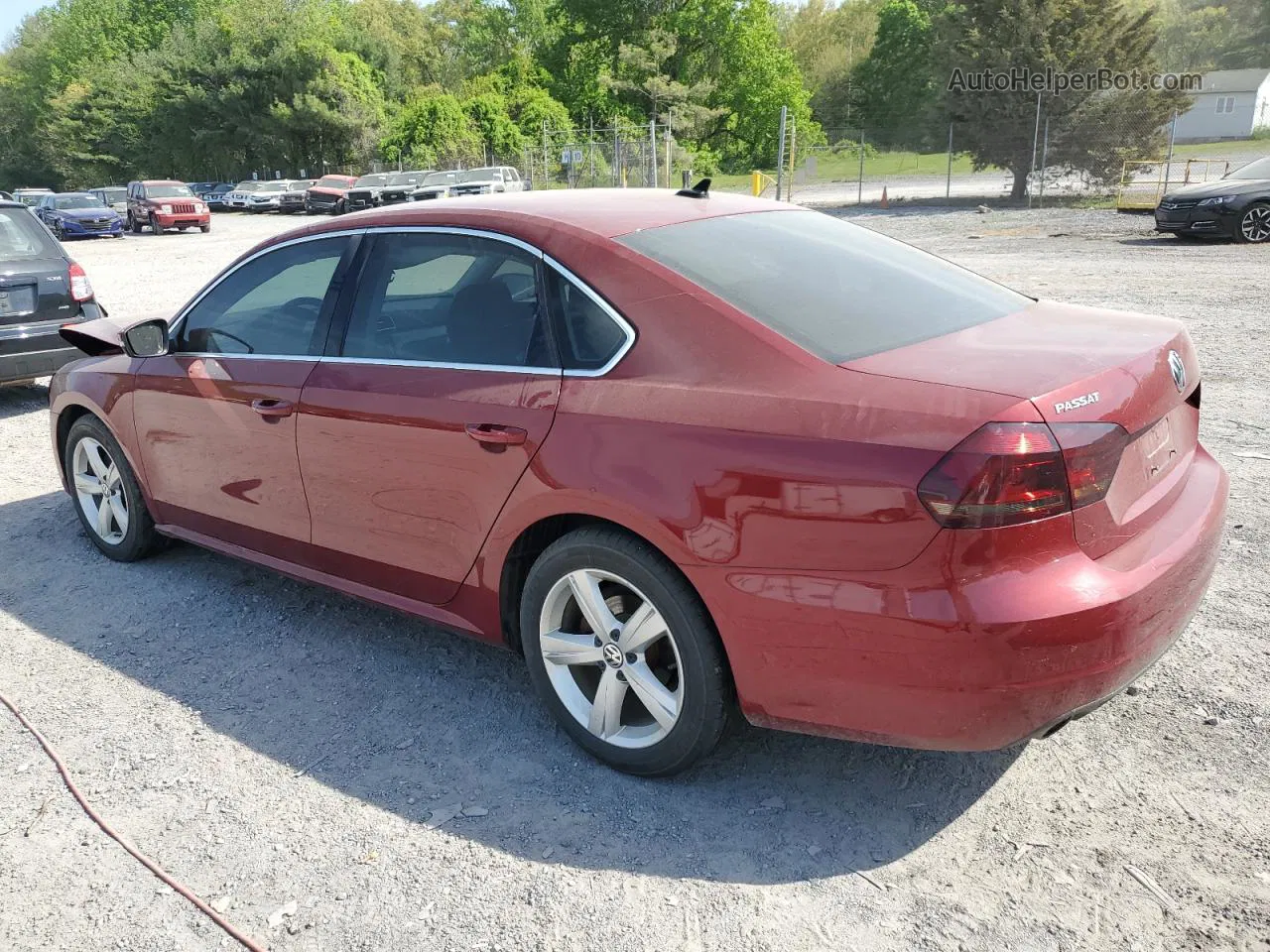 2015 Volkswagen Passat Se Maroon vin: 1VWBV7A38FC040262