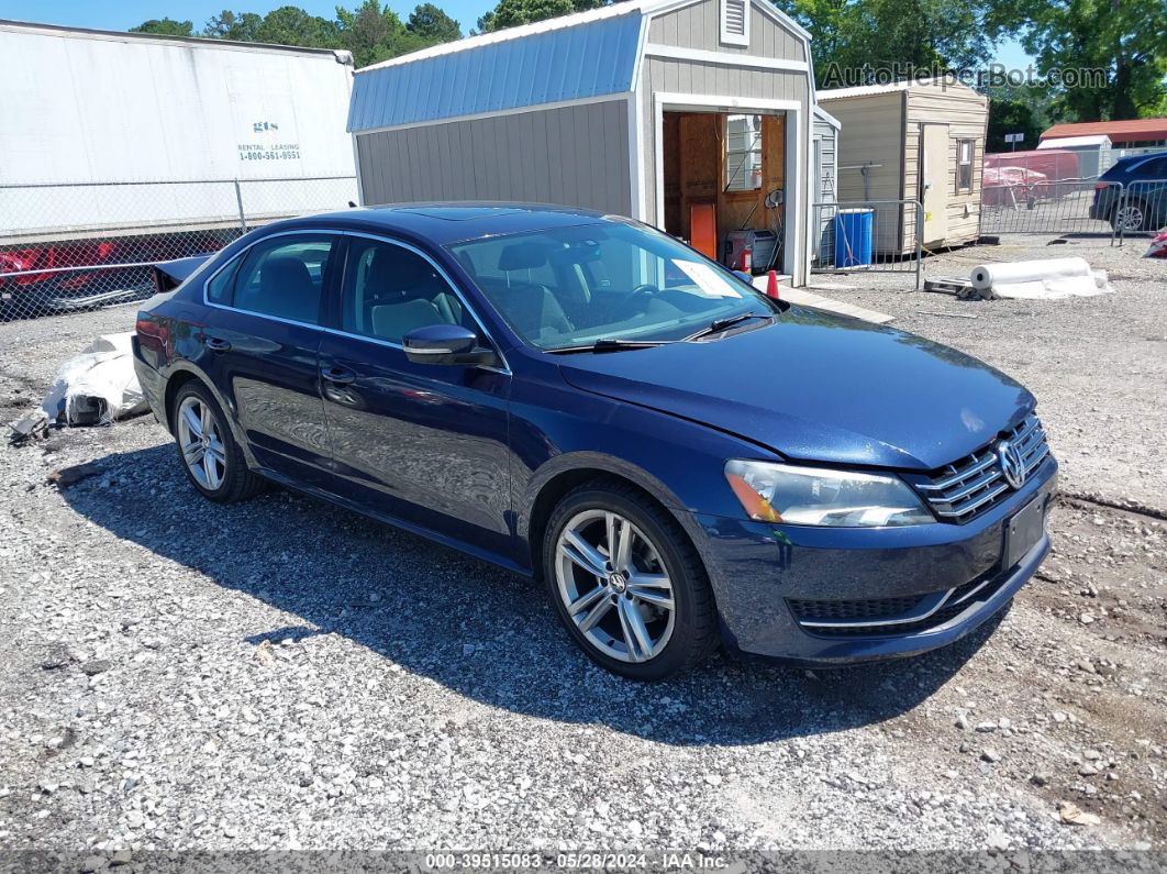 2015 Volkswagen Passat 2.0l Tdi Se Blue vin: 1VWBV7A38FC061032