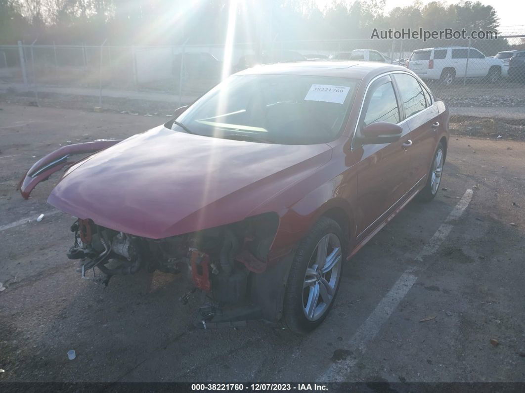 2015 Volkswagen Passat 2.0l Tdi Se Burgundy vin: 1VWBV7A38FC077358