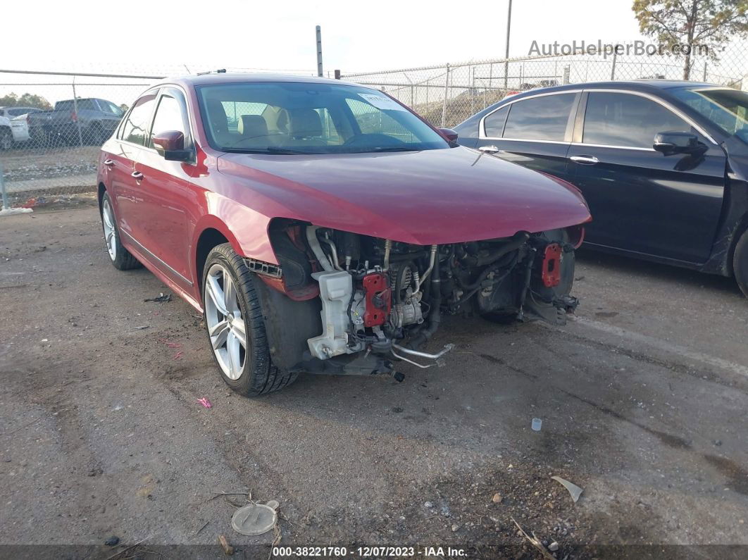 2015 Volkswagen Passat 2.0l Tdi Se Burgundy vin: 1VWBV7A38FC077358