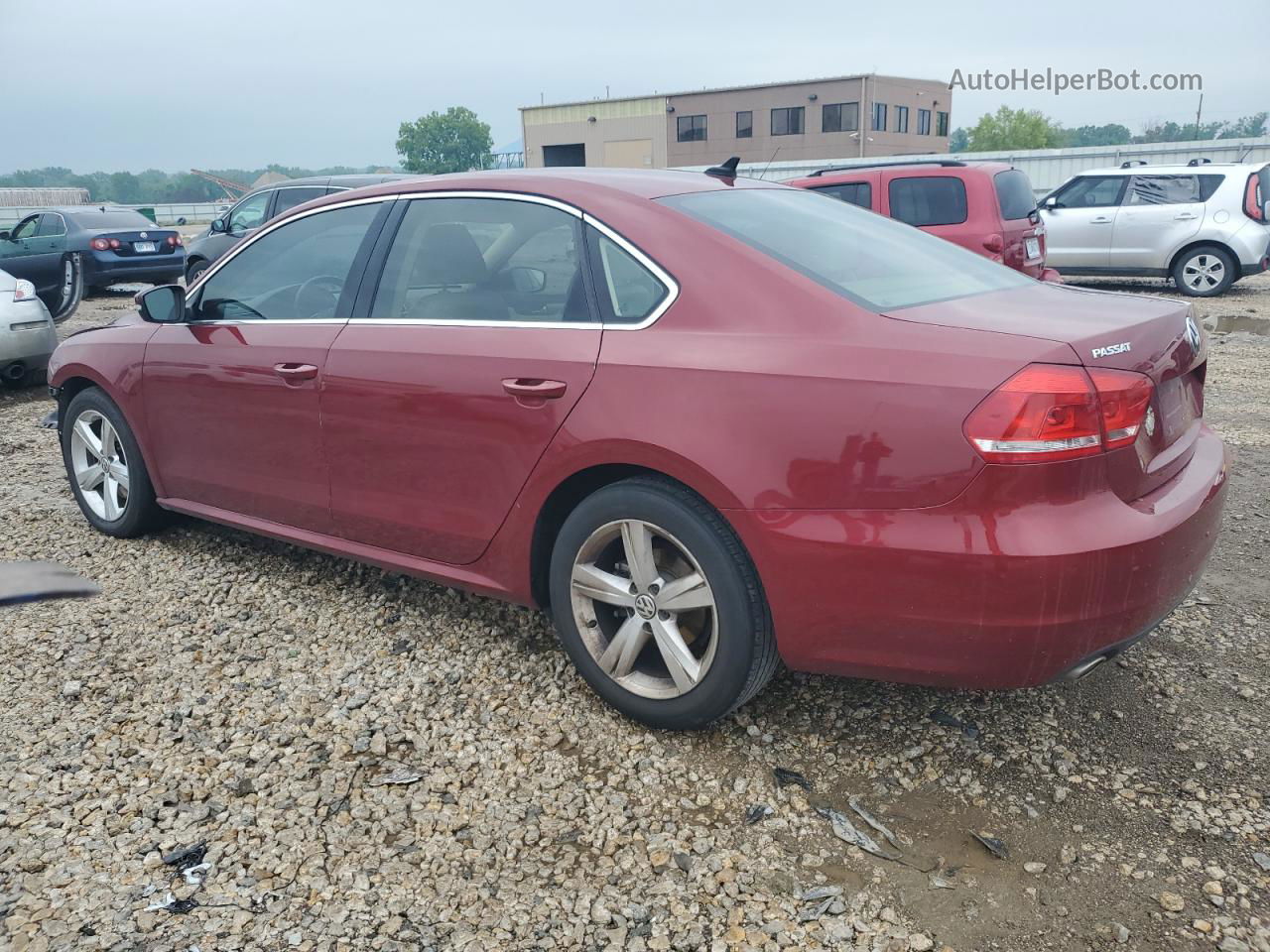 2015 Volkswagen Passat Se Red vin: 1VWBV7A39FC029769