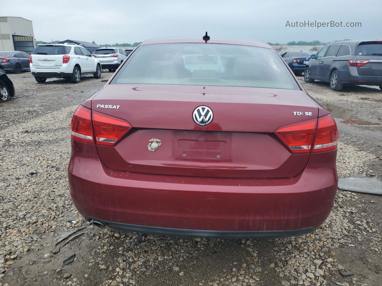 2015 Volkswagen Passat Se Red vin: 1VWBV7A39FC029769