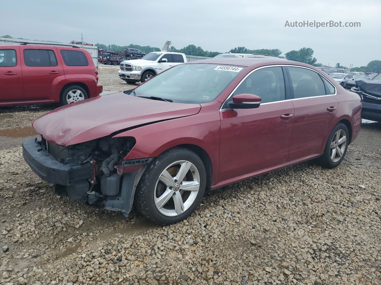 2015 Volkswagen Passat Se Red vin: 1VWBV7A39FC029769