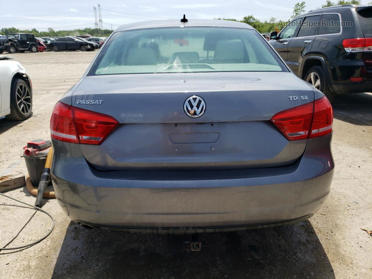 2015 Volkswagen Passat Se Gray vin: 1VWBV7A39FC034065