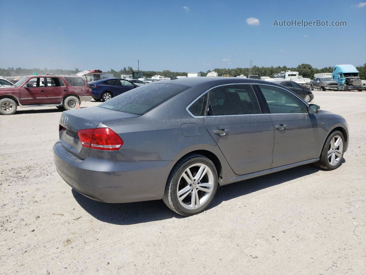 2015 Volkswagen Passat Se Серый vin: 1VWBV7A39FC095626