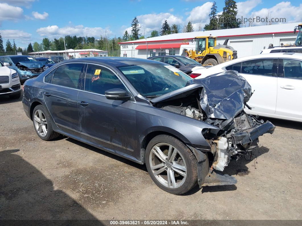 2015 Volkswagen Passat 2.0l Tdi Se Gray vin: 1VWBV7A39FC120962