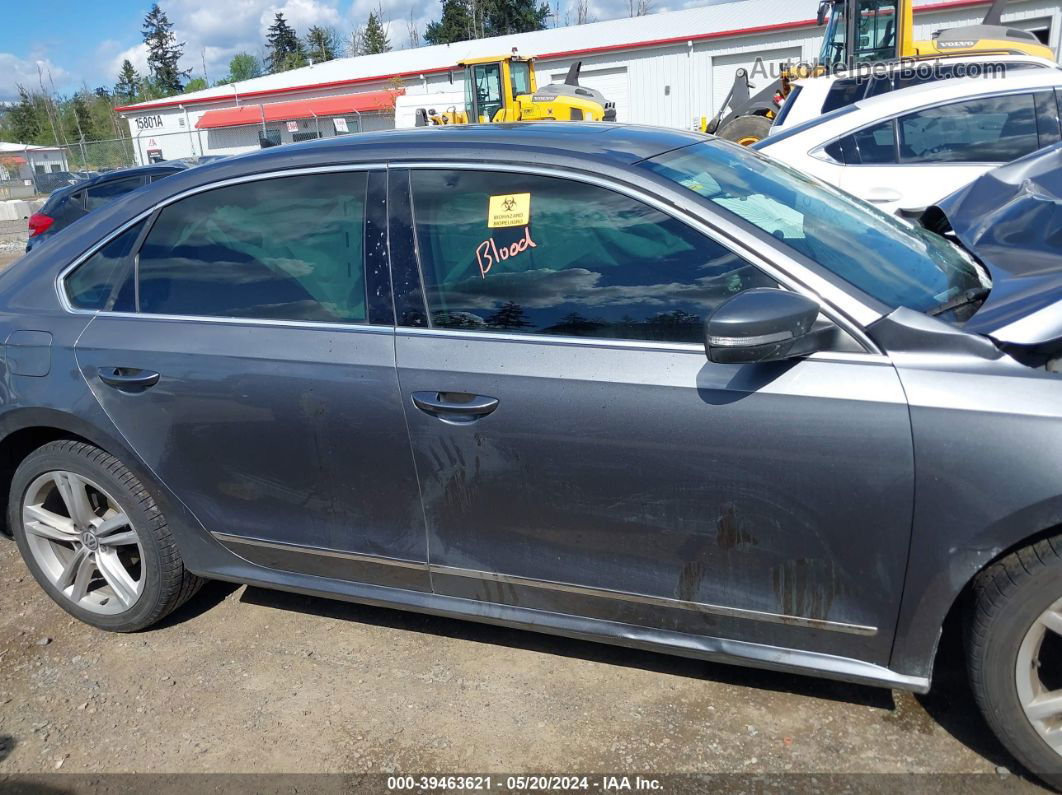 2015 Volkswagen Passat 2.0l Tdi Se Gray vin: 1VWBV7A39FC120962