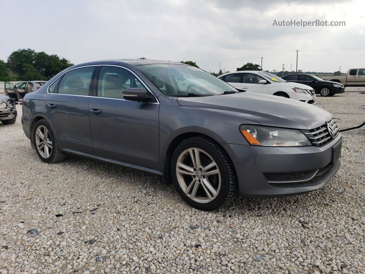 2015 Volkswagen Passat Se Серый vin: 1VWBV7A3XFC084490