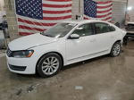 2013 Volkswagen Passat Sel White vin: 1VWCH7A32DC005399