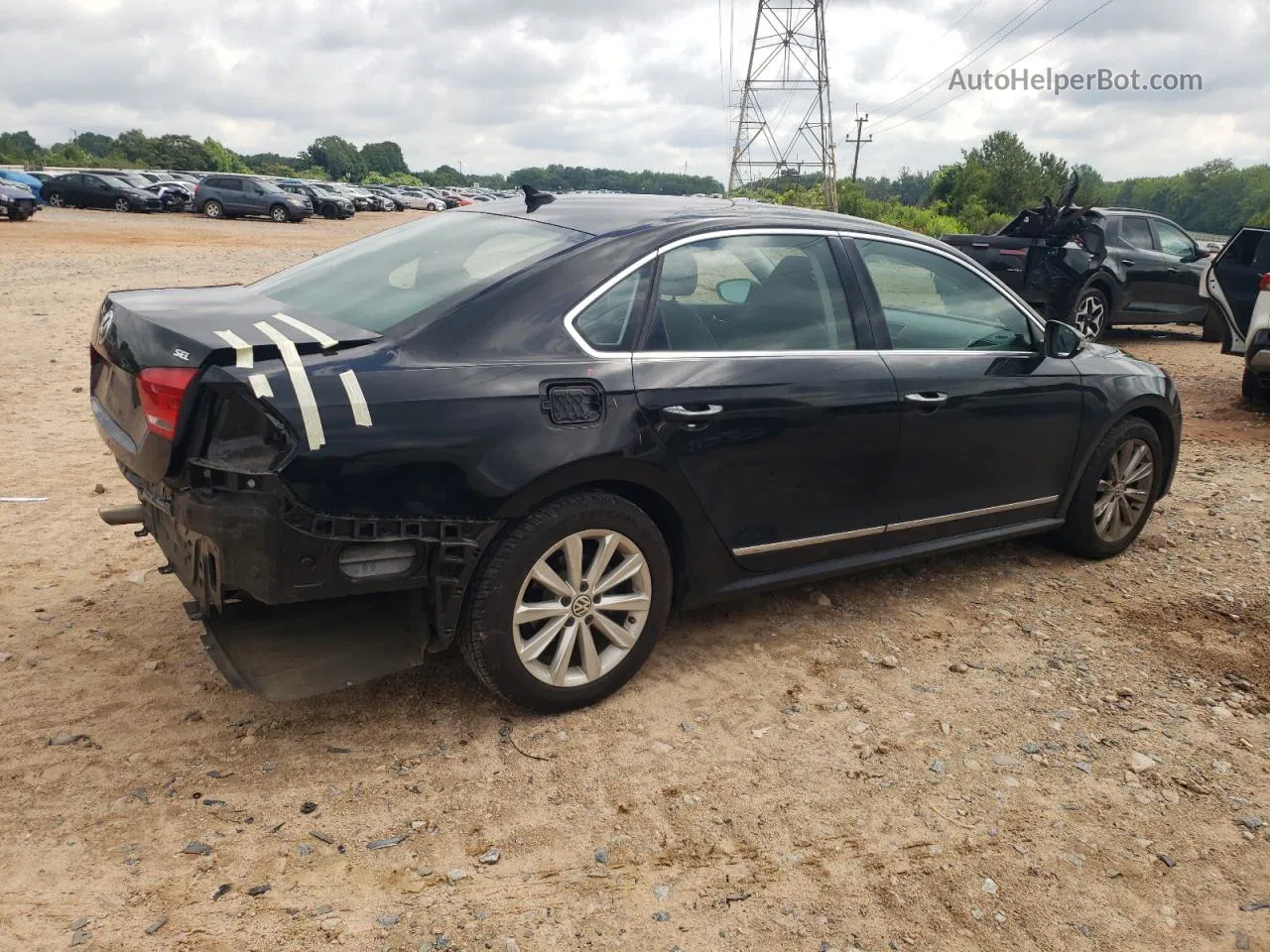 2012 Volkswagen Passat Sel Black vin: 1VWCH7A34CC033221