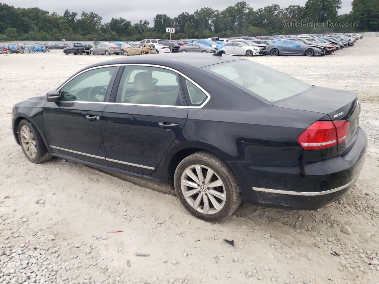 2012 Volkswagen Passat Sel Черный vin: 1VWCH7A34CC056837