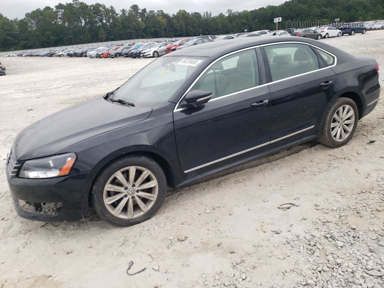 2012 Volkswagen Passat Sel Black vin: 1VWCH7A34CC056837