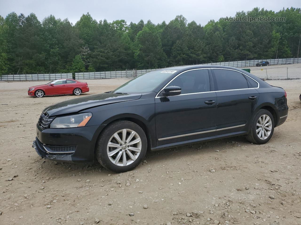 2012 Volkswagen Passat Sel Черный vin: 1VWCH7A34CC075999