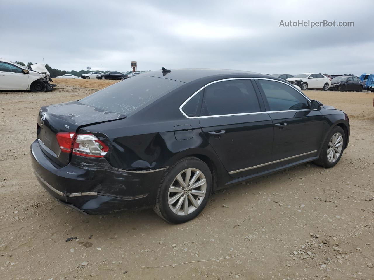 2012 Volkswagen Passat Sel Black vin: 1VWCH7A34CC075999