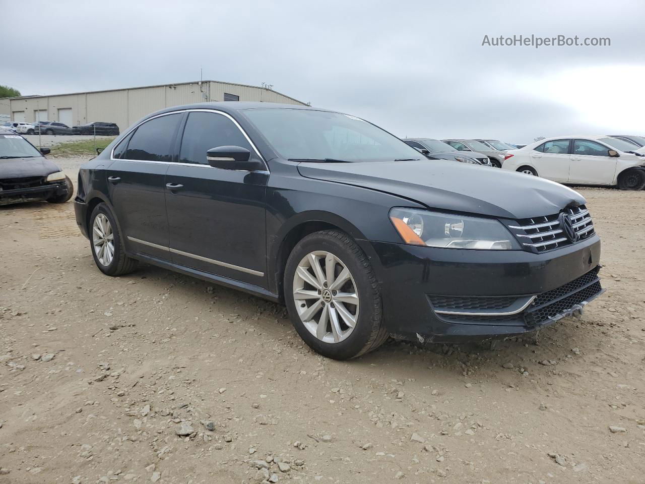 2012 Volkswagen Passat Sel Черный vin: 1VWCH7A34CC075999