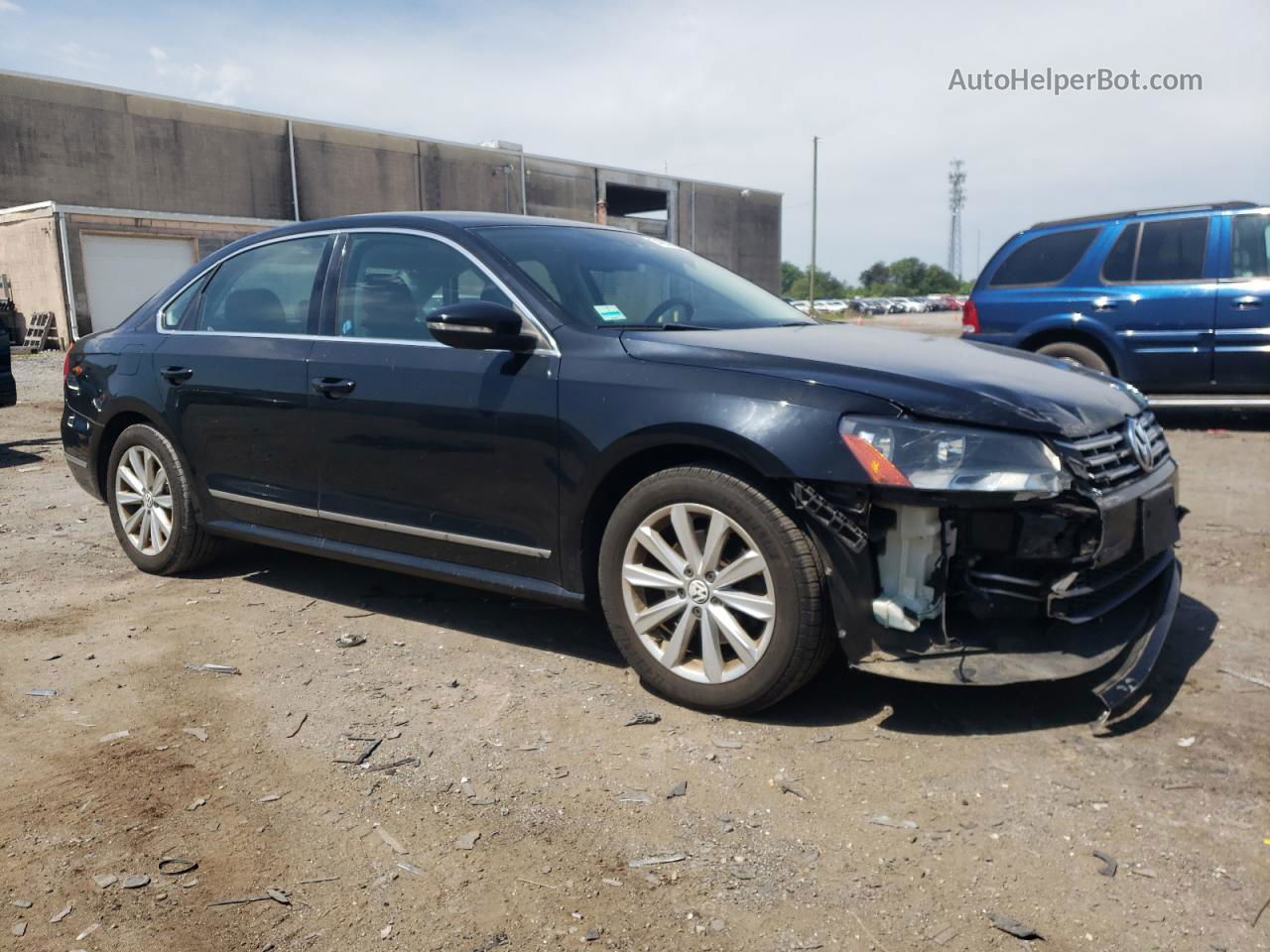 2012 Volkswagen Passat Sel Black vin: 1VWCH7A36CC024889