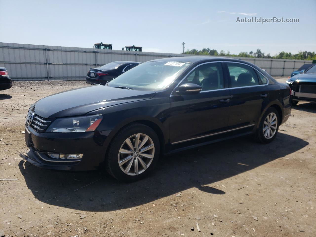 2012 Volkswagen Passat Sel Black vin: 1VWCH7A36CC024889