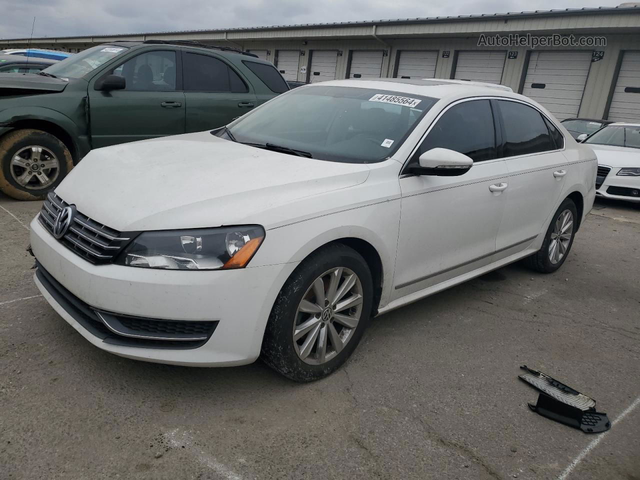 2012 Volkswagen Passat Sel White vin: 1VWCH7A36CC034046