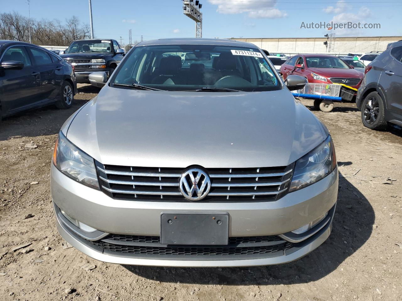 2013 Volkswagen Passat Sel Gray vin: 1VWCH7A36DC029723