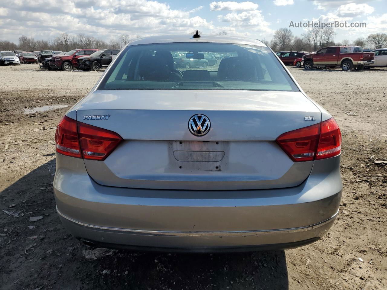 2013 Volkswagen Passat Sel Gray vin: 1VWCH7A36DC029723