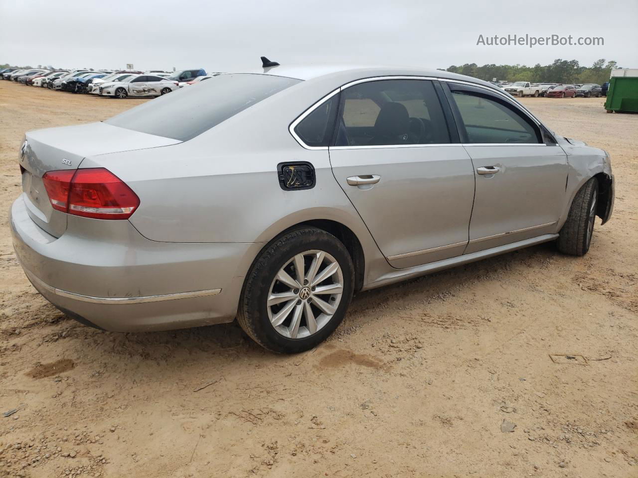 2012 Volkswagen Passat Sel Silver vin: 1VWCH7A37CC071249