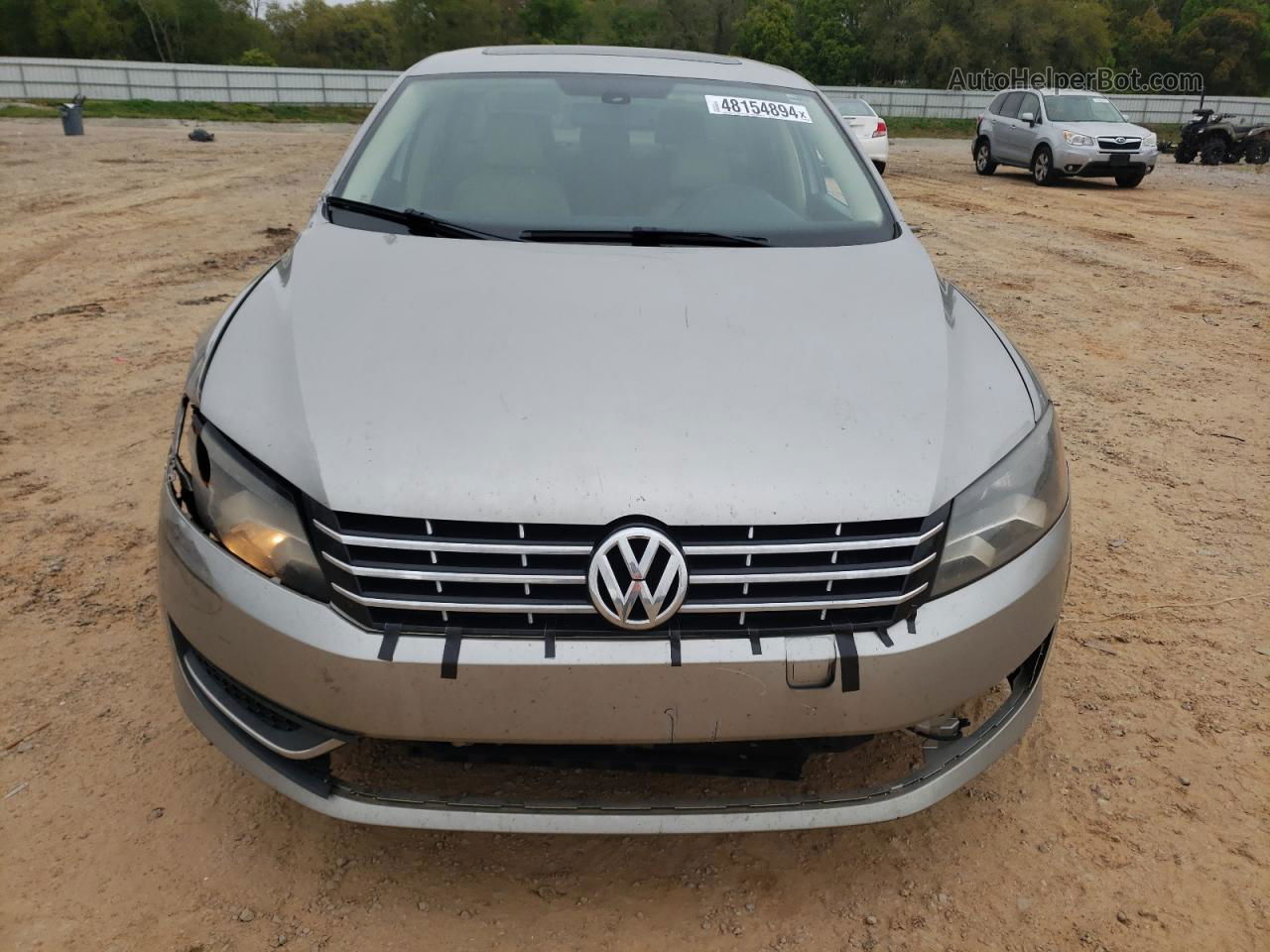 2012 Volkswagen Passat Sel Silver vin: 1VWCH7A37CC071249