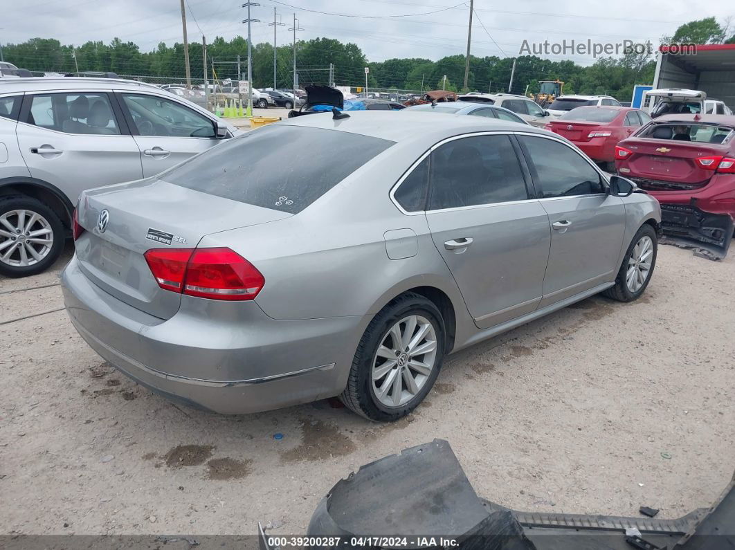 2012 Volkswagen Passat 2.5l Sel Silver vin: 1VWCH7A38CC057862