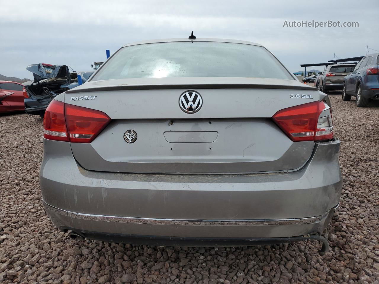 2012 Volkswagen Passat Sel Gray vin: 1VWCM7A30CC009137