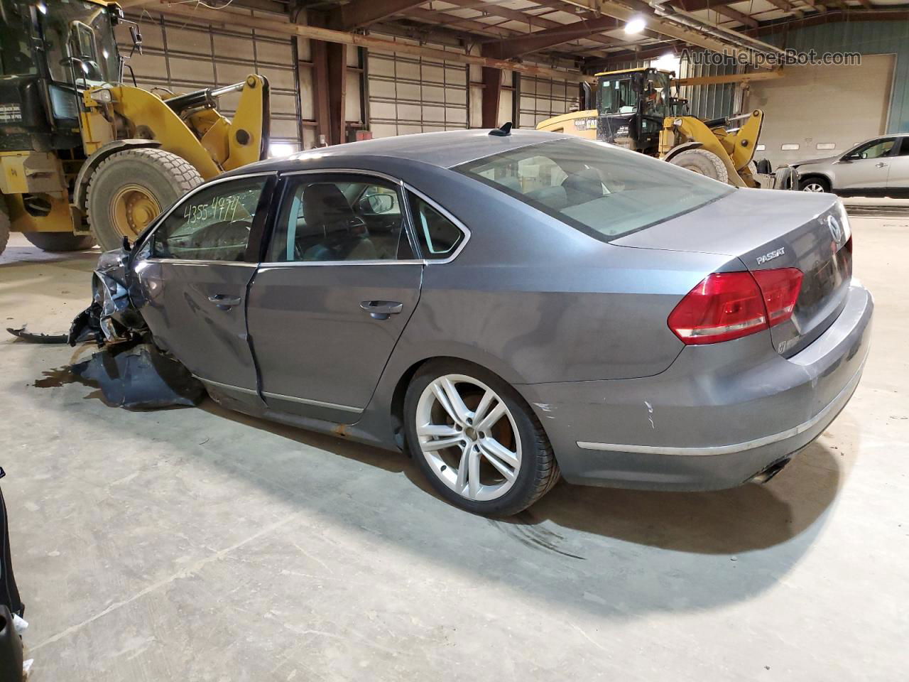 2013 Volkswagen Passat Sel Gray vin: 1VWCM7A31DC004739