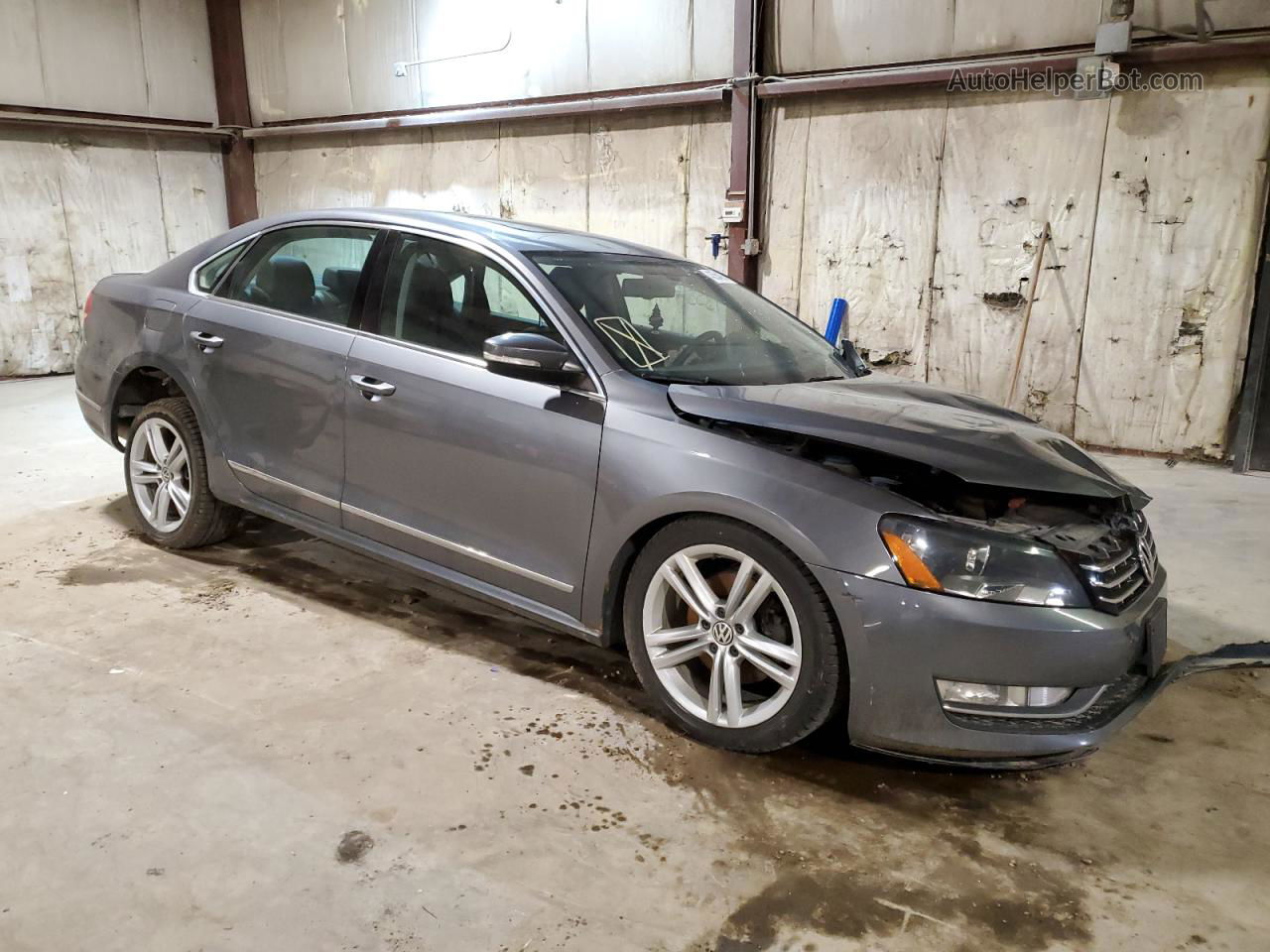 2013 Volkswagen Passat Sel Gray vin: 1VWCM7A31DC004739