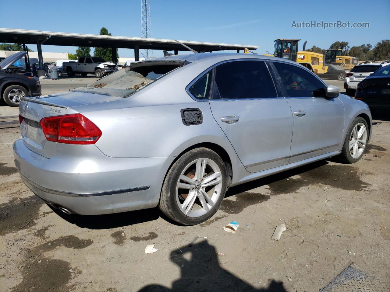 2013 Volkswagen Passat Sel Серый vin: 1VWCM7A31DC146248