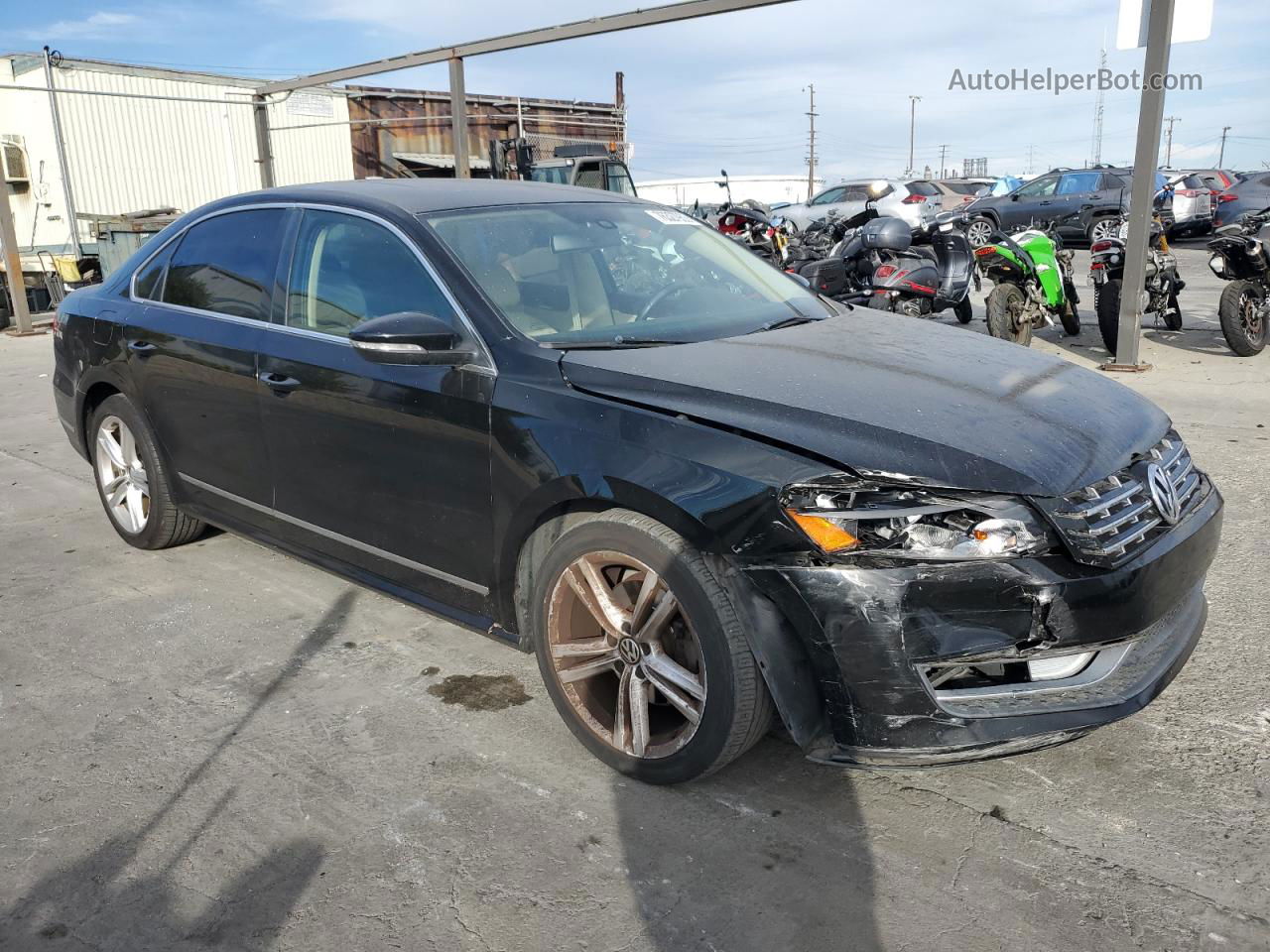 2012 Volkswagen Passat Sel Black vin: 1VWCM7A33CC012209