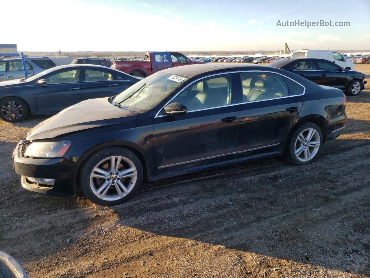 2012 Volkswagen Passat Sel Black vin: 1VWCM7A35CC009053