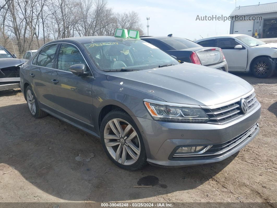 2017 Volkswagen Passat V6 Sel Premium Gray vin: 1VWCM7A35HC072595